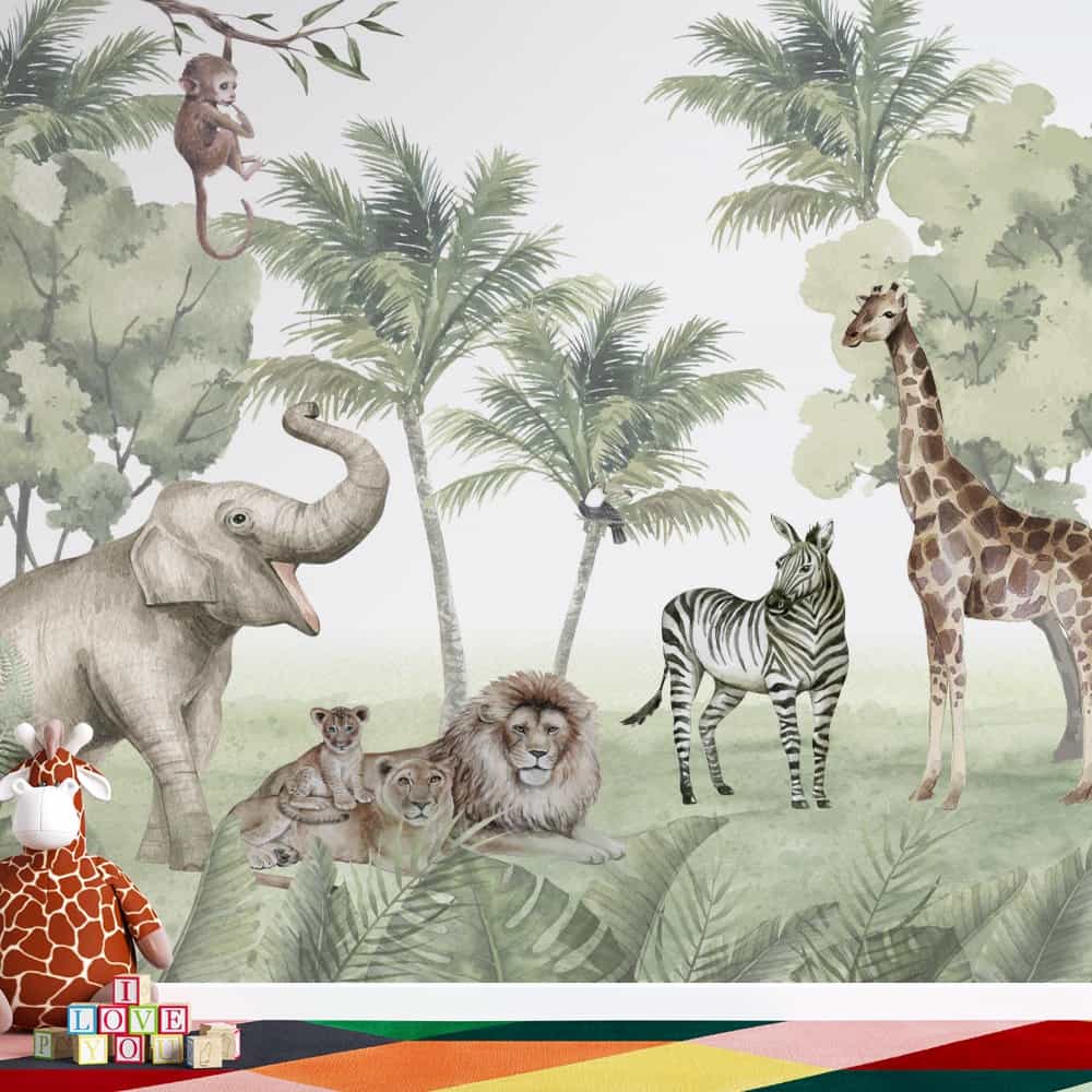 Papel de parede Safari Realista na Selva