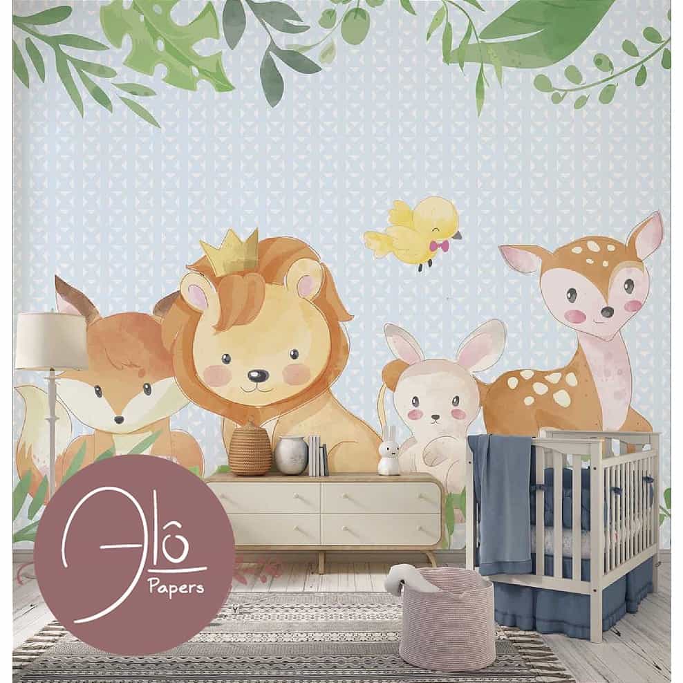 Papel de parede Leãozinho Rei e seus Amigos