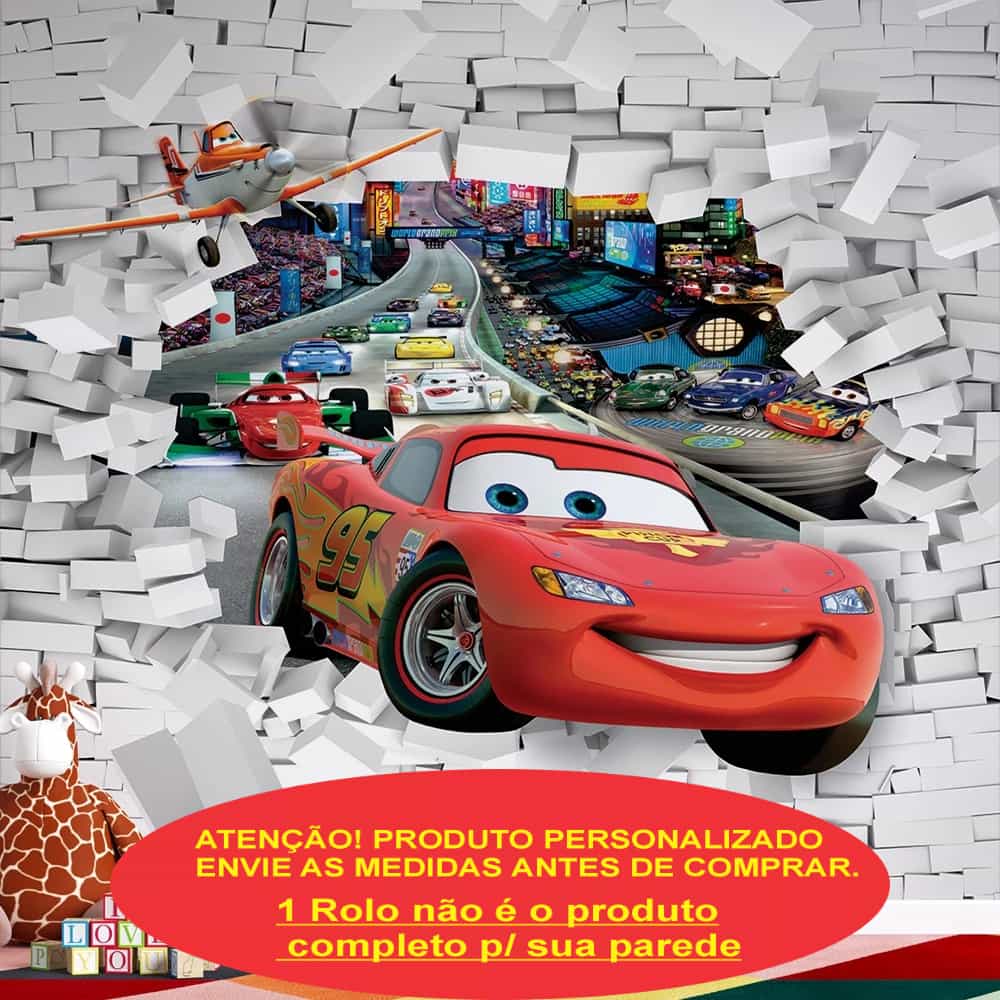 Papel de parede McQueen na Corrida Noturna 3D