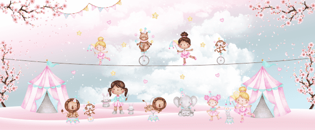 Papel de parede Bailarinas no Circo