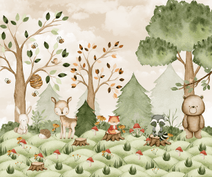 Papel de parede Animais na Floresta