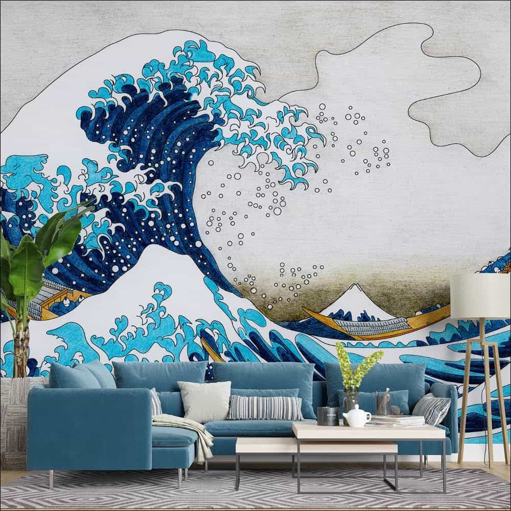 Papel de parede A Grande Onda de Kanagawa