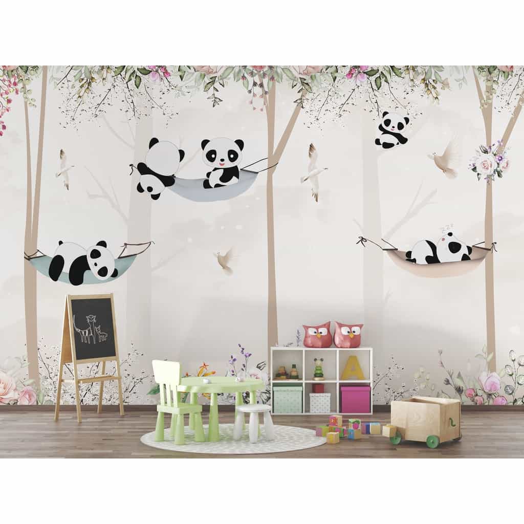 Papel de parede Pandas Preguiçosos nas Redes