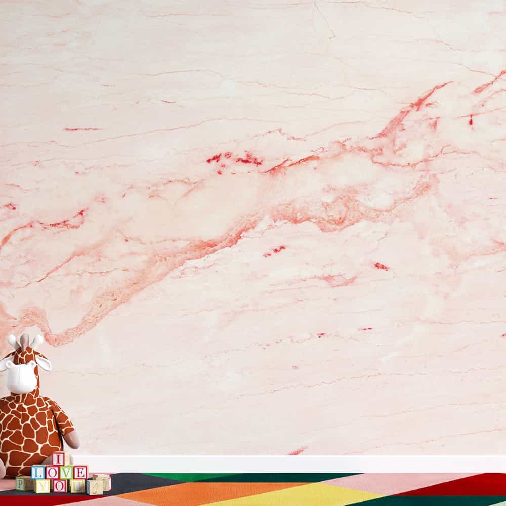 Papel de parede Vinílico de Mármore Rosa