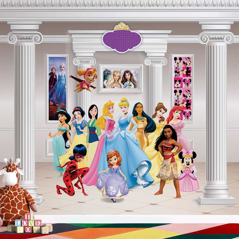 Papel de parede Princesas no Salão do Palácio