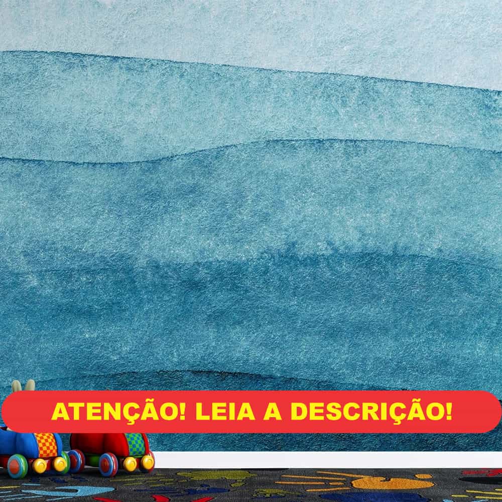 Papel de parede Aquarela Ondas Azuis