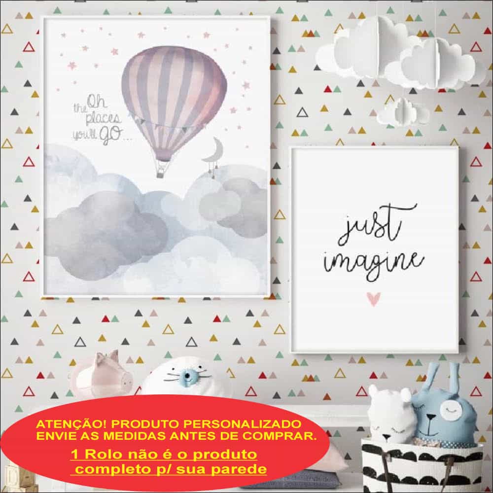 Papel de parede Triângulos Confete Escandinavos