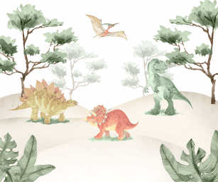 Dinossauro Aquarela