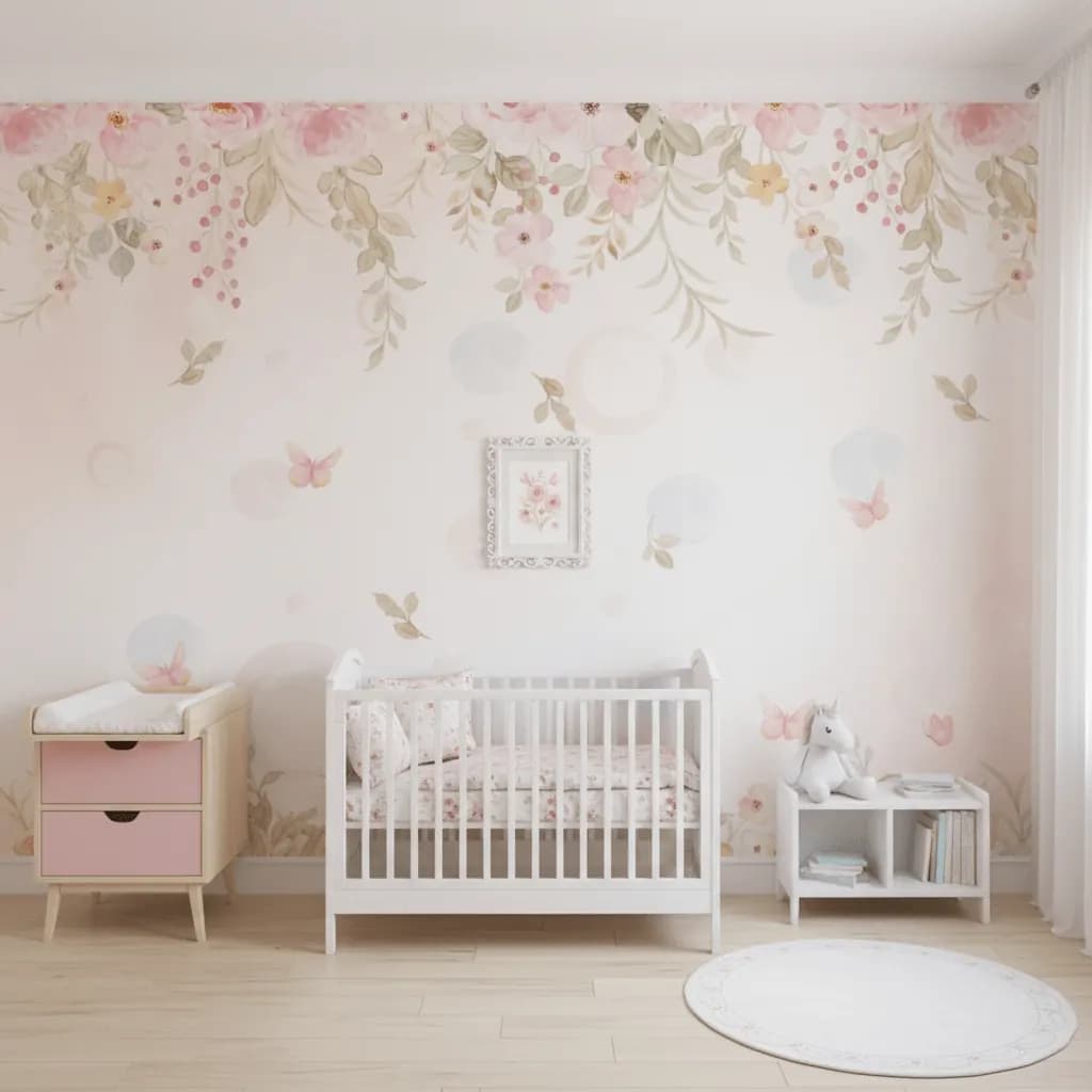 Flores Rosas Infantil