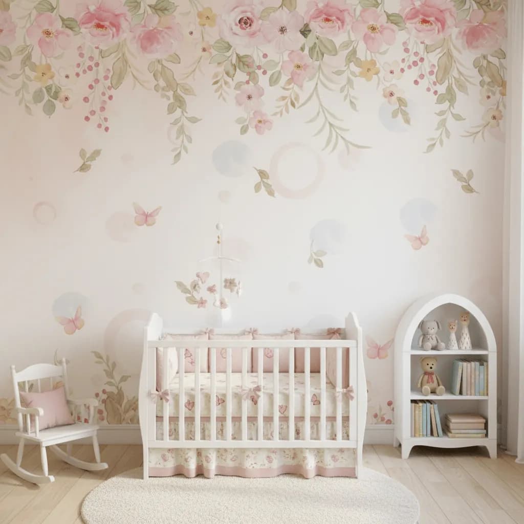 Flores Rosas Infantil