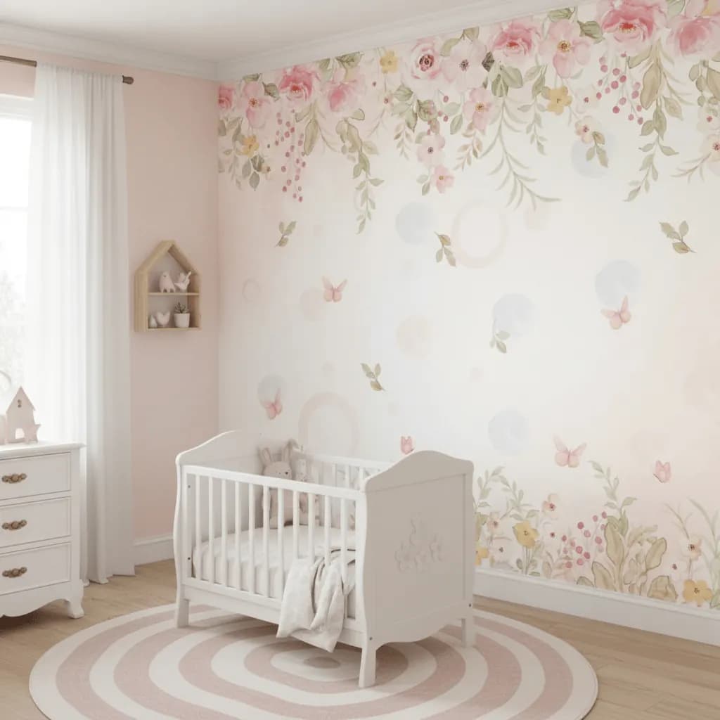 Flores Rosas Infantil