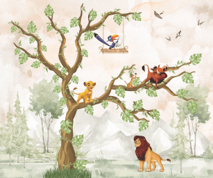 Rei Leão com Árvore e Simba