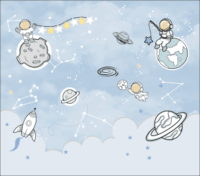 Astronauta Pescando Estrelas