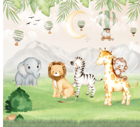 Safari Aquarelado, Animais da Selva