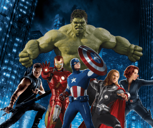 Vingadores em Frente à Torre Stark