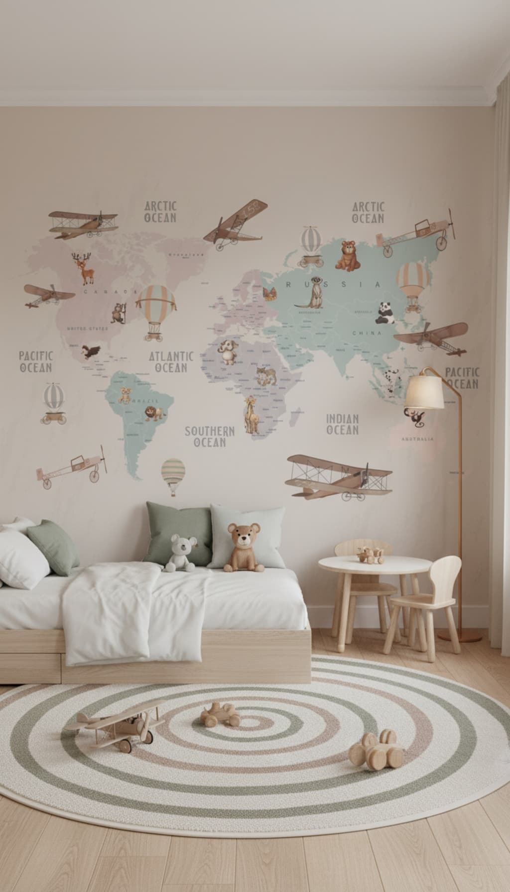 Mapa Mundi Pastel