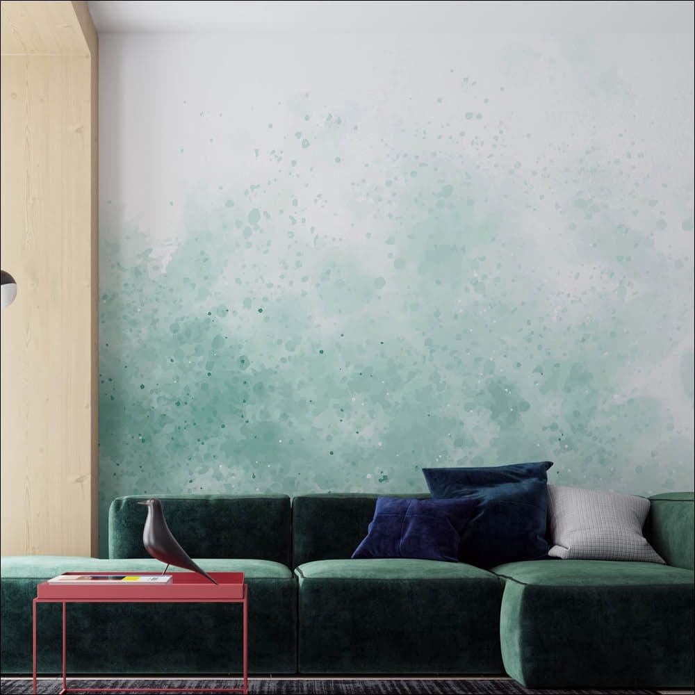 Aquarela em Tons de Verde