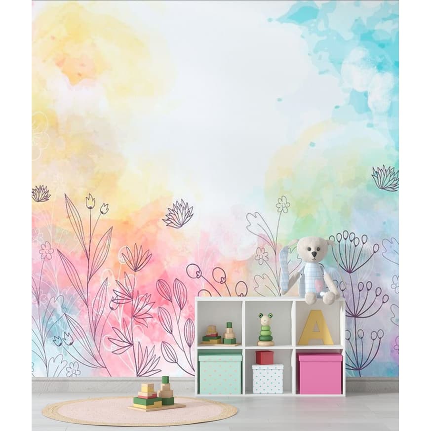 Aquarelado Floral – Tons Delicados e Design Moderno 🌸