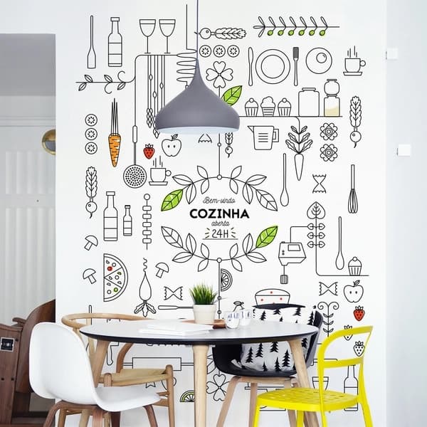 Cozinha 24 Horas flexível vinilico lavável