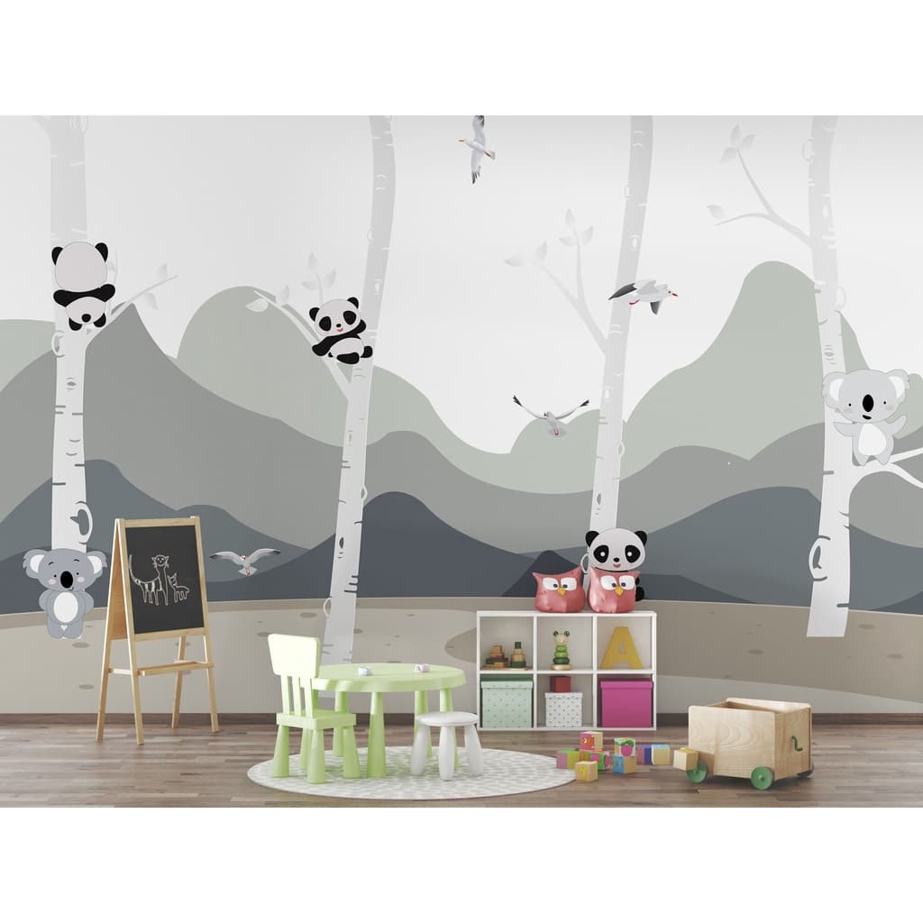 de Pandas nas Montanhas