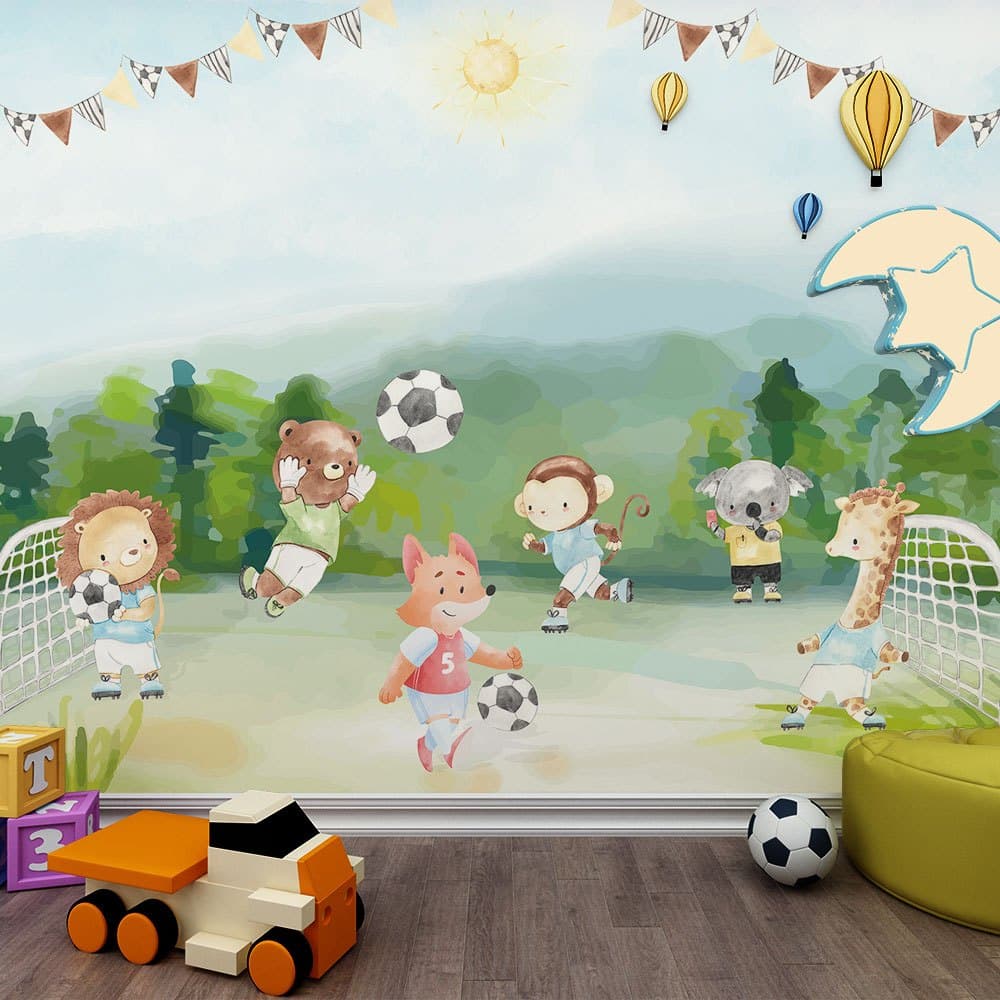 Futebol e Animais – Decoração Divertida para Quarto de Menino ⚽ 🌞
