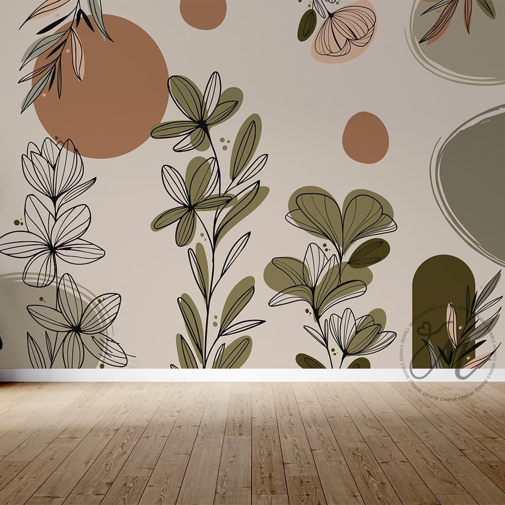 Floral Suave – Estilo Boho em Tons Naturais