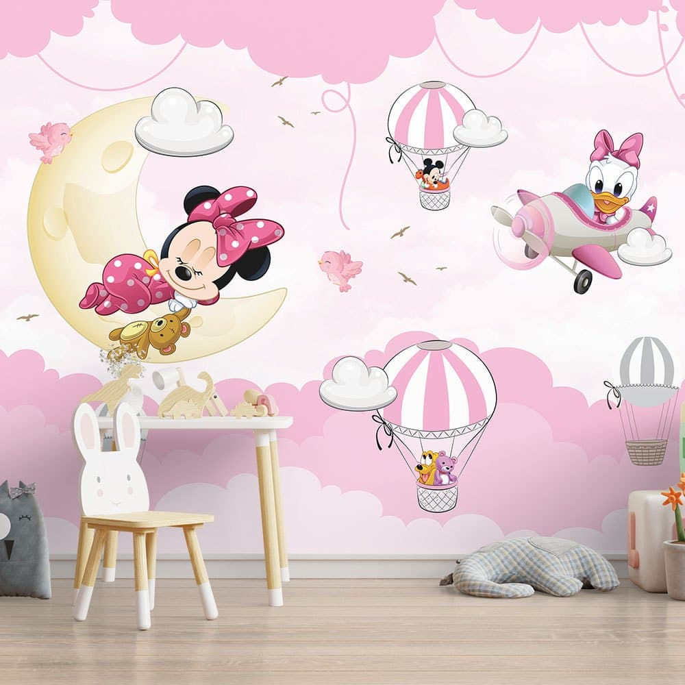 Minnie e Margarida – Céu Encantado Rosa🎀