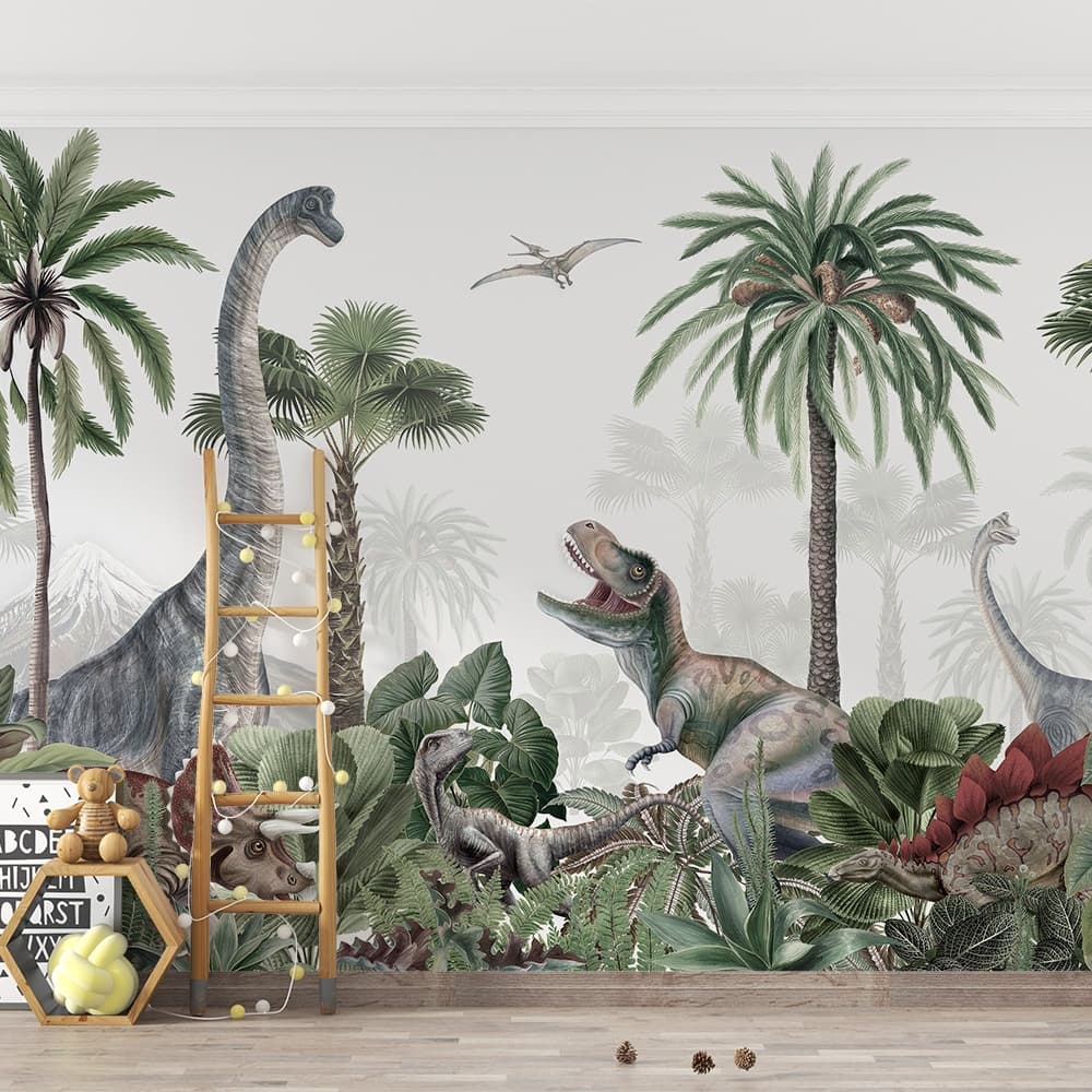 Era dos Dinossauros em Floresta Tropical