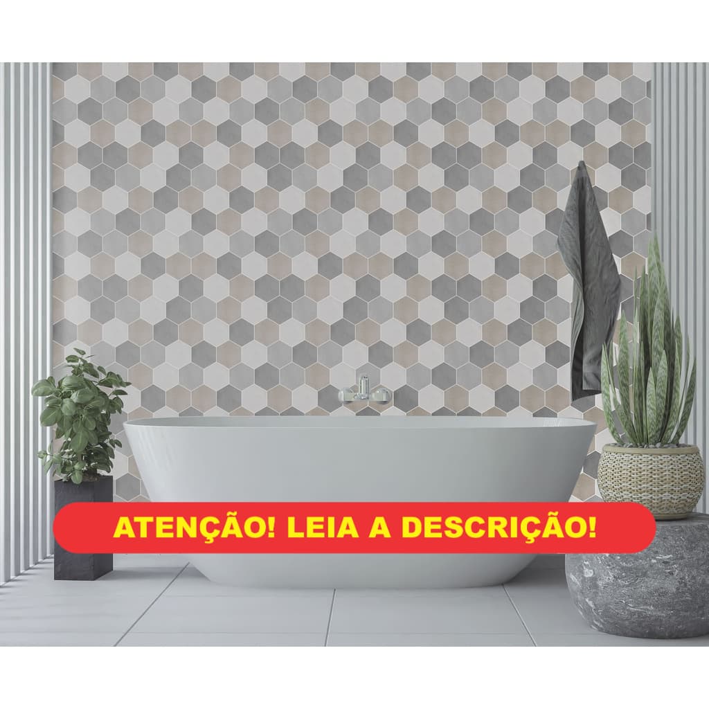 hexágonos com cores de cimento queimado