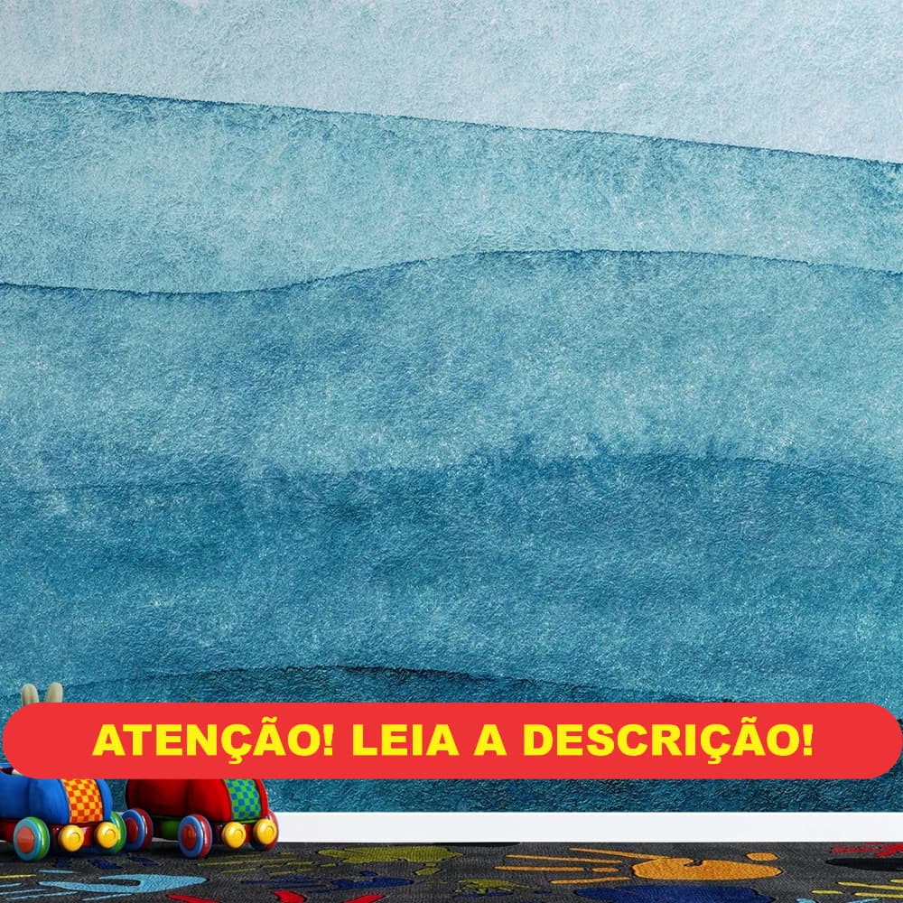 Aquarela Ondas Azuis