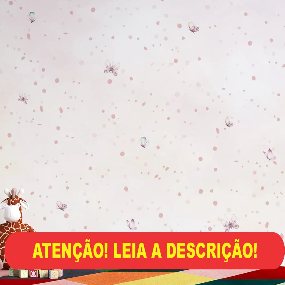 borboletas rosas com fundo rosa bebê e bolinhas