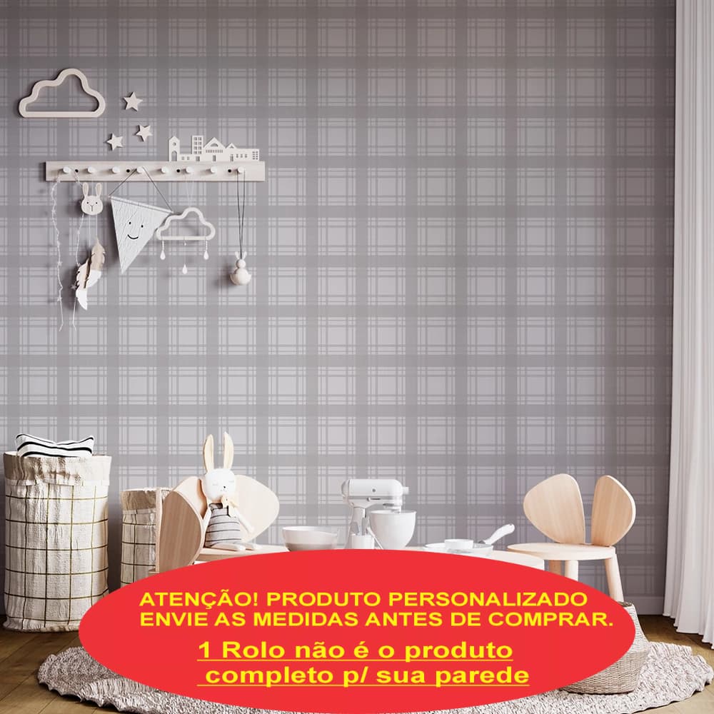 Xadrez Médio - Cinza