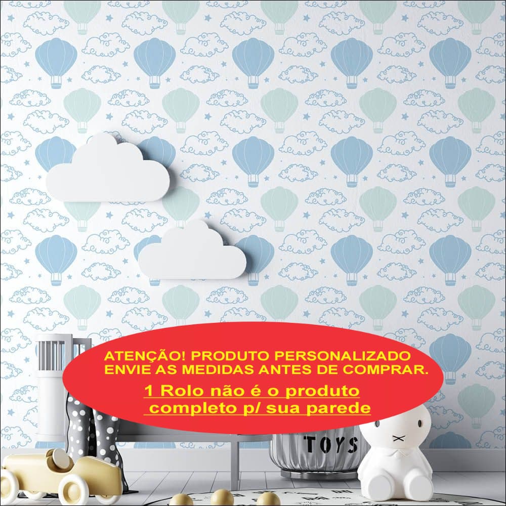 Balões e nuvens