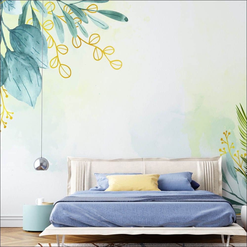 Aquarela Floral com Dourado
