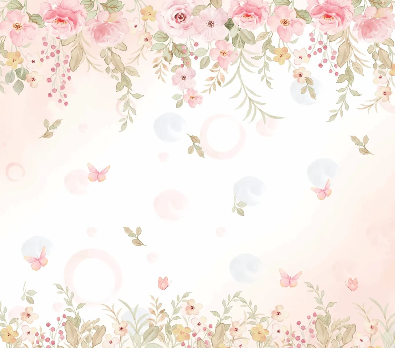 Flores Rosas Infantil