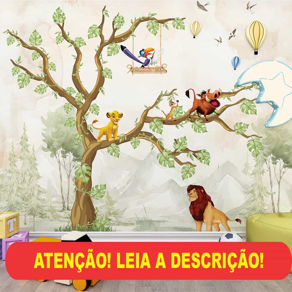 Papel de parede Rei Leão na Árvore com Simba