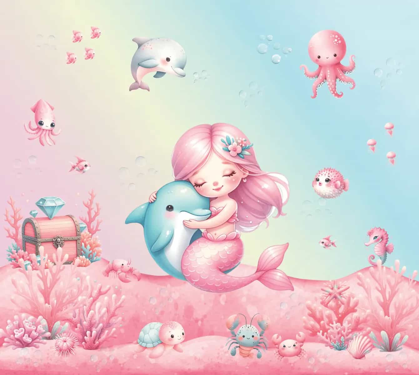 Papel de parede Sereia Encantada