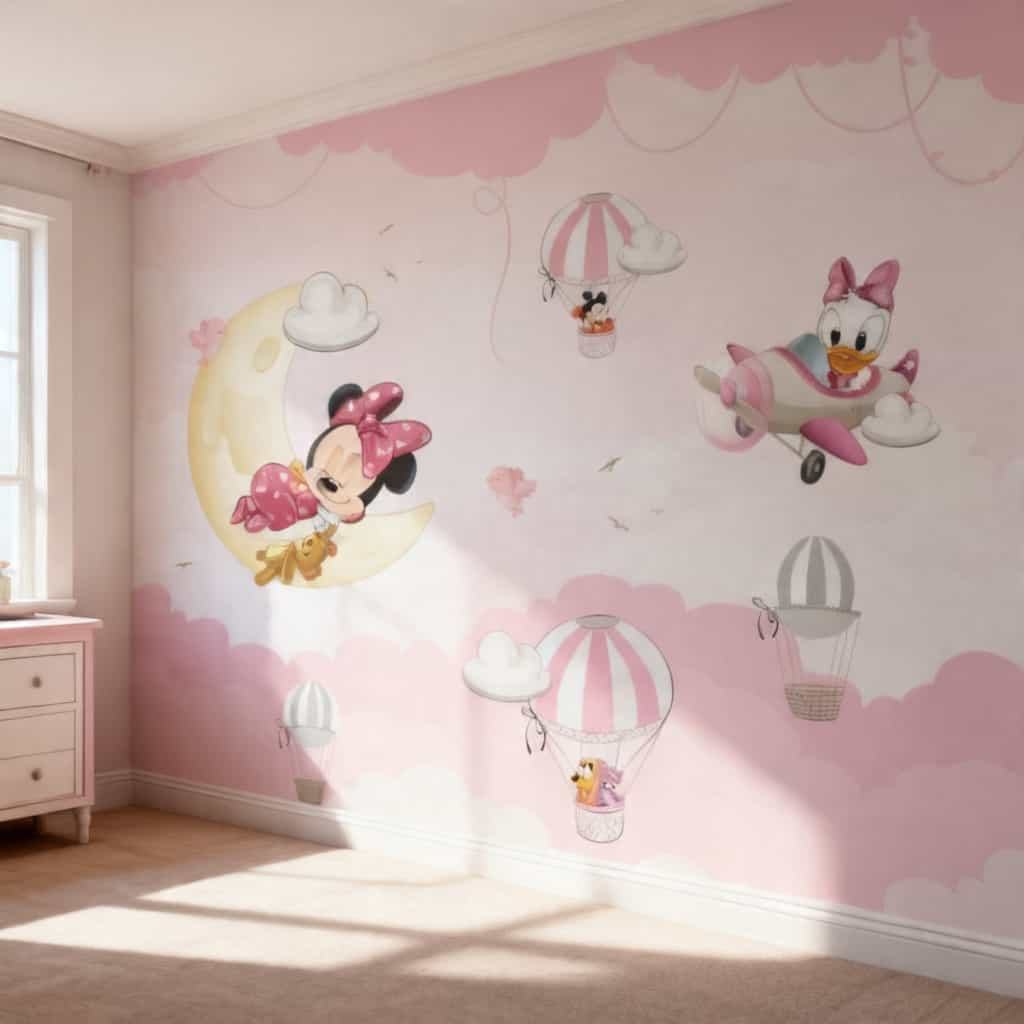 Papel de parede Minnie e Margarida - foto 2