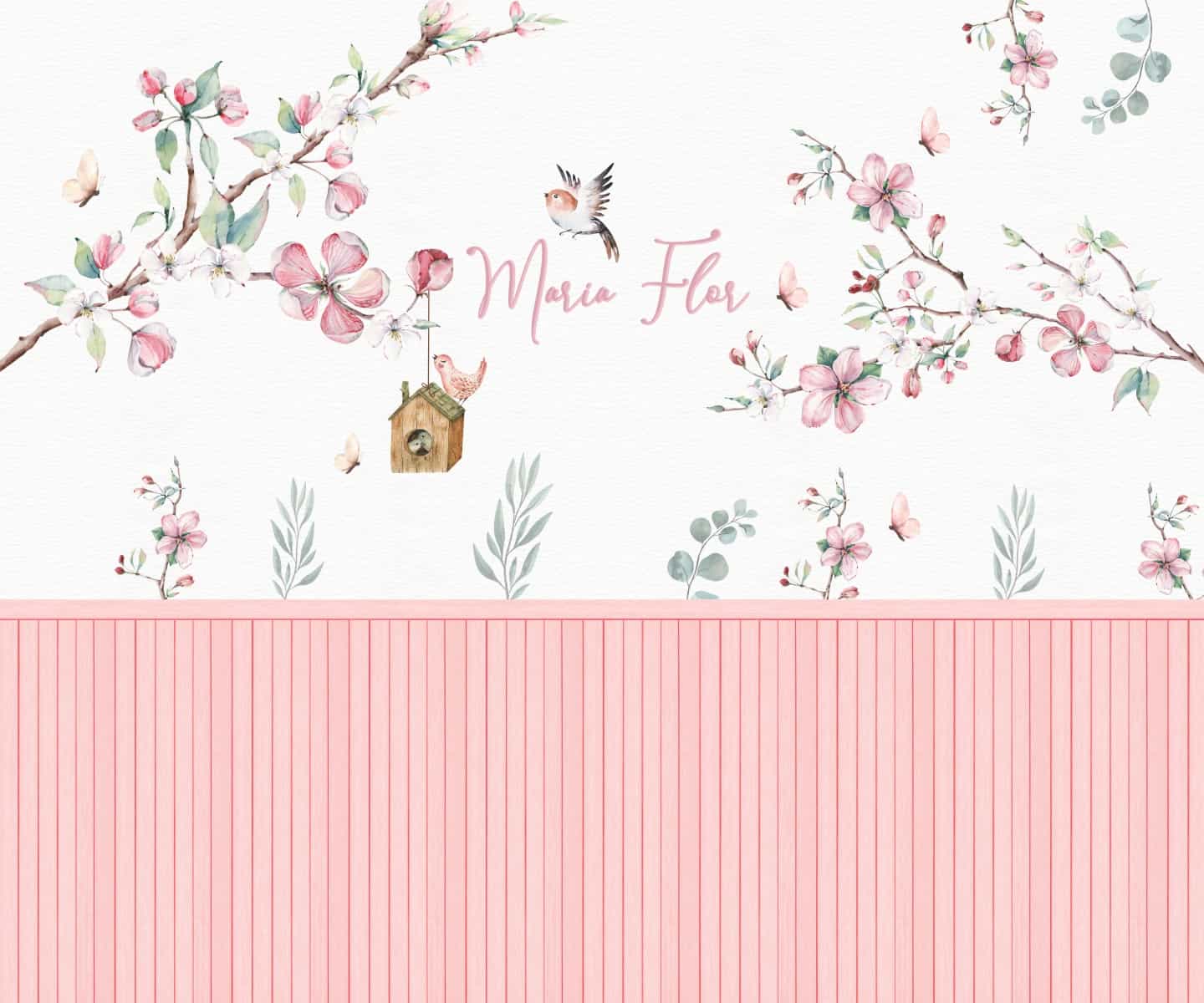 Papel de parede Ramas Aquarela