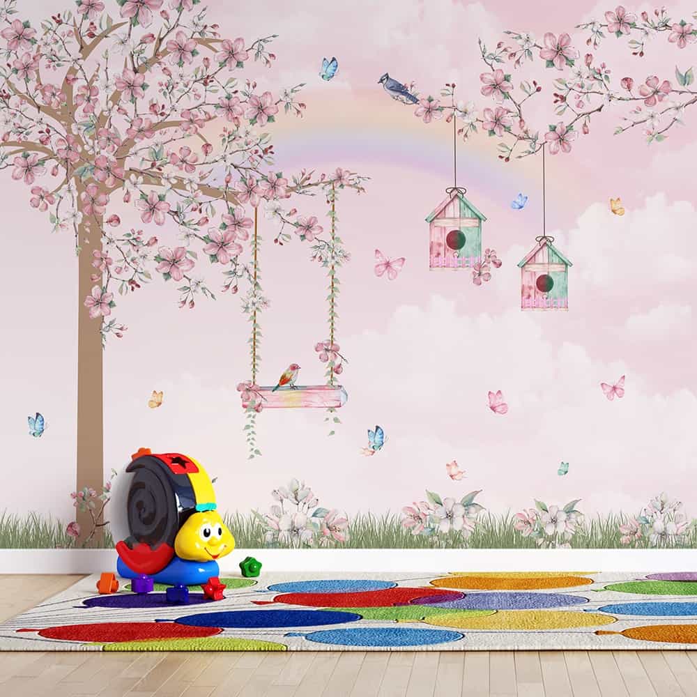 Papel de parede Jardim Arco-Íris